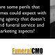 Some perils funeral homes could expect with marketing agencies